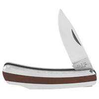 Pocket Knife with Drop Point Blade, 2-1/4" Blade, Stainless Steel Blade, Stainless Steel Handle Ontario Packaging
