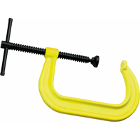 Hi-Vis Safety C-Clamp, 2-1/8" (54 mm) Capacity, 2-1/4" (57 mm) Throat Depth Ontario Packaging