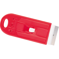 Retractable Razor Scrapers, High-Carbon Steel Blade, 1-1/2" Wide, Plastic Handle Ontario Packaging
