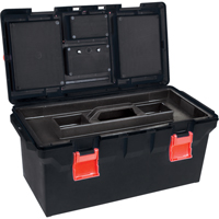 Coffres &agrave; outils en plastique, 22" la x 11" p x 10-1/2" h, Noir Ontario Packaging