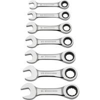 Stubby Wrench Set, Combination, 7 Pieces, Imperial TLV402 | Ontario Packaging