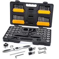 SAE/Metric Ratcheting Tap & Die Set, 77 Pieces Ontario Packaging