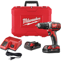 M18 Compact Drill/Driver Kit, Lithium-Ion, 18 V, 1/2" Chuck, 500 in-lbs Torque Ontario Packaging