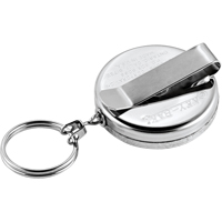 The Original Key Reel, Chrome, 24" Cable, Belt Clip Attachment Ontario Packaging