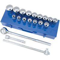 SW7521 12-Point SAE Socket & Socket Wrench Set, 21 Pcs, 3/4" Drive Size Ontario Packaging