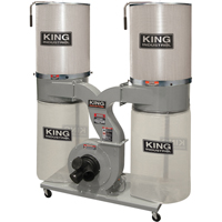 Dust Collectors with 2 Canister Filters, 55-1/2" x 23" x 70" Ontario Packaging