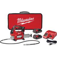 M18 Cordless 2-Speed Grease Gun Kit, Lithium-Ion, 18 V Ontario Packaging