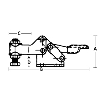 Horizontal Hold-Down Clamps - 205 Series Ontario Packaging