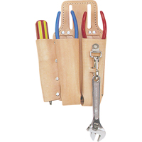 Porte-outils pour monteur de ligne, Porte-outil multiple, Cuir, 3 Poches Ontario Packaging