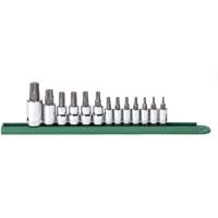 Jeu de douilles &agrave; embouts, Torx, Prise 1/2"/1/4"/3/8", 13 mrcx Ontario Packaging