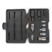 Jeu de douilles &agrave; joints et d'adaptateurs de douilles universelles 1/4", 3/8" et 1/2" &agrave; 10 pi&egrave;ces Ontario Packaging