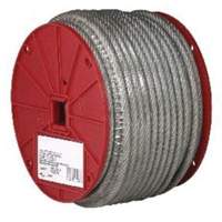 Wire Cable, 250' (76.2 m) x 3/32", 184 lbs. (0.092 tons), Vinyl Coated Ontario Packaging