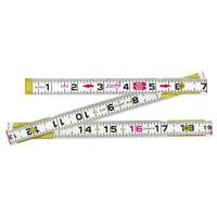 R&egrave;gle Red End, 2 m lo, Bois, Graduations de 1 mm Ontario Packaging