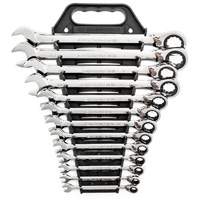 Jeu de cl&eacute;s &agrave; cliquets r&eacute;versibles SAE &agrave; 12 pans et 72 dents, Combinaison, 13 morceaux, Imp&eacute;rial Ontario Packaging