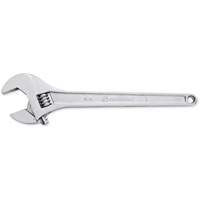 Adjustable Tapered Handle Wrench - Carded, 15" L, 1-11/16"/43 mm Max Width, Chrome/Polished Ontario Packaging