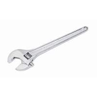Adjustable Tapered Handle Wrench - Carded, 15" L, 1-11/16"/43 mm Max Width, Chrome/Polished Ontario Packaging