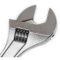 Adjustable Tapered Handle Wrench - Carded, 15" L, 1-11/16"/43 mm Max Width, Chrome/Polished Ontario Packaging