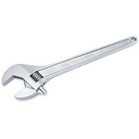 Adjustable Tapered Handle Wrench - Carded, 18" L, 2-1/16"/53 mm Max Width, Chrome/Polished Ontario Packaging