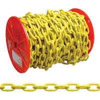 Proof Coil Chain, Low Carbon Steel, 3/16" x 100' (30.4 m) L, Grade 30, 800 lbs. (0.4 tons) Load Capacity TTB312 | Ontario Packaging