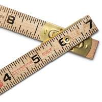 R&egrave;gle pliante, 6' lo, Bois, Graduations de 1/16" Ontario Packaging