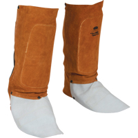 Leather Spats, 14" L, Lava Brown Ontario Packaging