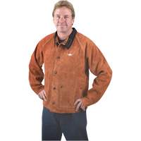 Welding Jacket, Leather, 4X-Large, Lava Brown Ontario Packaging