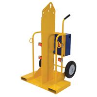 Welding Cylinder Torch Cart, Pneumatic Wheels, 24" W x 19-1/2" L Base, 500 lbs. TTV168 | Ontario Packaging