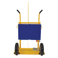 Welding Cylinder Torch Cart, Pneumatic Wheels, 24" W x 19-1/2" L Base, 500 lbs. Ontario Packaging