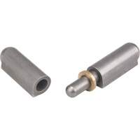 Weld-On Hinge, 0.512" Dia. x 3.15" L, Mild Steel w/Fixed Steel Pin TTV436 | Ontario Packaging