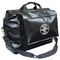 Equipment Bag, Vinyl, 2 Pockets, Black TUB882 | Ontario Packaging