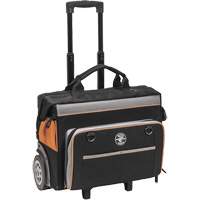 Sac &agrave; outils roulant Tradesman Pro, Polyester balistique, 24 pochettes, Noir/Orange Ontario Packaging