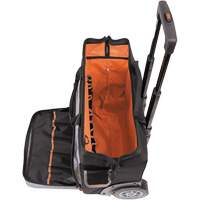 Sac &agrave; outils roulant Tradesman Pro, Polyester balistique, 24 pochettes, Noir/Orange Ontario Packaging