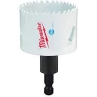 Scie-cloche Hole Dozer avec arbre, 2-1/8", Profondeur de la coupe 1-5/8", Bim&eacute;tal Ontario Packaging