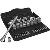 Zyklop Metric Metal Ratchet with Switch Lever Set, 29 Pcs, 3/8" Drive Size Ontario Packaging