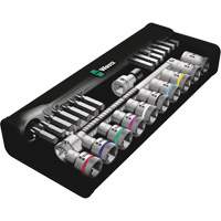 Zyklop Imperial Metal Ratchet with Switch Lever Set, 29 Pcs, 1/2" Drive Size Ontario Packaging