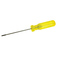Electrician's Slotted Screwdriver, 1/8" Tip, Round, 7-1/4" L, Plastic Handle Ontario Packaging