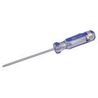Slotted Screwdriver, 1/8" Tip, Round, 5-1/2" L, Plastic Handle Ontario Packaging