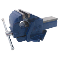 Ductile Iron Mechanics Bench Vise, 4-1/2" Jaw Width, 2-3/5" Throat Depth, Fixed Base TYQ487 | Ontario Packaging