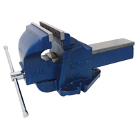 Ductile Iron Mechanics Bench Vise, 8" Jaw Width, 4" Throat Depth, Fixed Base TYQ489 | Ontario Packaging