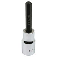Bit Socket, Hex, 5/16" x 3-1/4" L, 1/2" Square Drive Drive Ontario Packaging