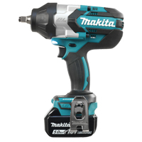 Cordless High Torque Impact Wrench Kit, 18 V, 1/2" Socket Ontario Packaging