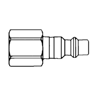 Quick Couplers - 1/2" Industrial, One Way Shut-Off - Plugs, 3/8" TZ154 | Ontario Packaging