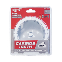 Scie &agrave; bouteur au carbure, 4", Profondeur de la coupe 1-31/50", Carbure Ontario Packaging