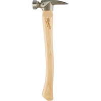 Milled Face Framing Hammer, 19 oz., Wood Handle, 16" L UAE085 | Ontario Packaging