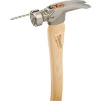 Milled Face Framing Hammer, 19 oz., Wood Handle, 16" L UAE085 | Ontario Packaging