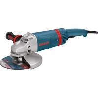Large Angle Grinder with Rat Tail Handle, 9", 120 V, 15 A, 6000 RPM UAF163 | Ontario Packaging