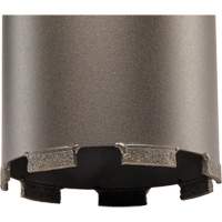 Diamond Ultra Dry Core Drill Bit, 4", 13" Depth of Cut, 1-1/4"-7 Thread Ontario Packaging