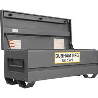 Jobsite Storage Box, 60" x 24" x 22-3/4", Steel, Grey UAI846 | Ontario Packaging