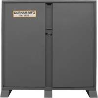 Armoire de rangement avec tablettes pour le chantier, Acier, 47,5 pi³, Gris Ontario Packaging