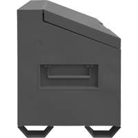 Jobsite Sloped Lid Storage Box, 60" x 30" x 39-3/8", Steel, Grey UAI849 | Ontario Packaging